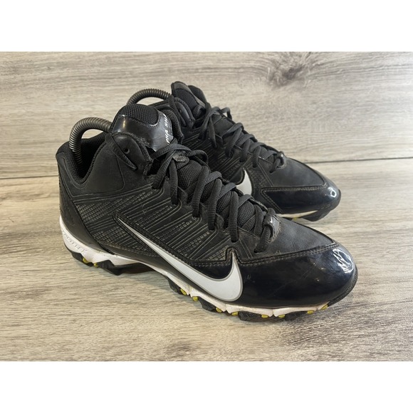 Nike Youth Football Cleats, Alpha Shark Fast Flex Black 642771-001 US Size 6Y - Picture 1 of 8